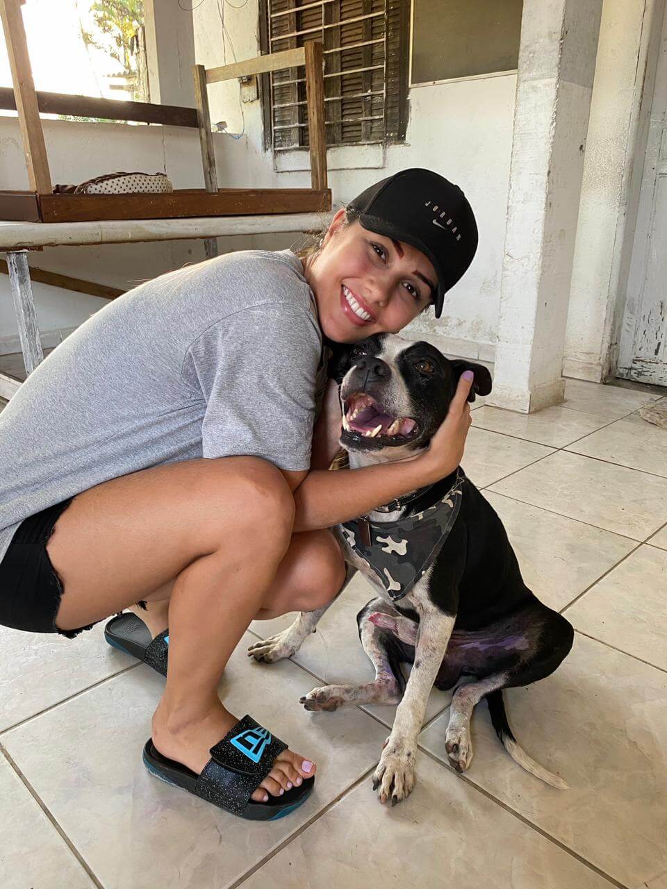 Antes e depois de um animal resgatado